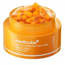 Крем за лице с коджикова киселина, куркума, витамин С и ниацинамид MediCube Kojic Acid Turmeric Vita Capsule Cream 53g
